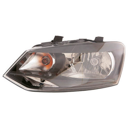 Faro delantero izquierdo H4 fondo negro Volkswagen Polo 5 2009-2014