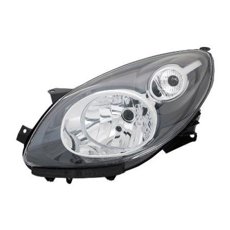 Faro delantero izquierdo H4 negro Renault Twingo 2 fase 1 2007-2011