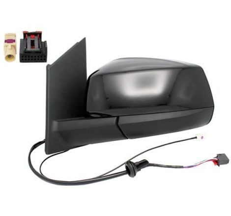 Retrovisor abatible eléctricamente izquierdo negro brillo calefactable con antena Volkswagen Caddy 5 (SB-SK) desde 2021