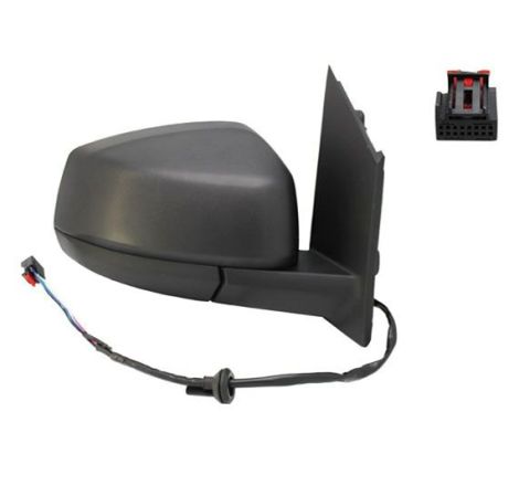 Retrovisor eléctrico derecho negro calefactable Volkswagen Caddy 5 (SB-SK) desde 2021