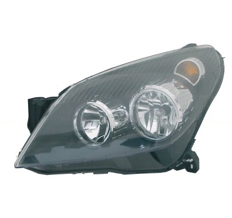 Faro delantero izquierdo H7/H1 fondo negro Opel Astra H fase 1 2004-2007