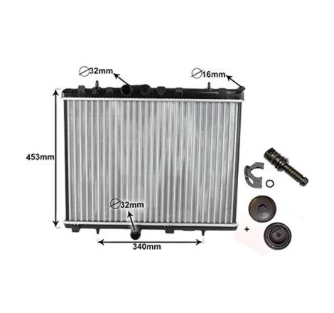 Radiateur moteur 1.6 VTi Peugeot 2008 2013-2019