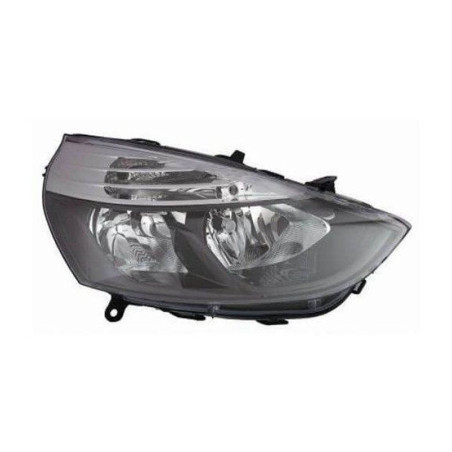 Faro delantero derecho H1/H7 negro contorno negro Renault Clio 4 fase 1 2012-2016