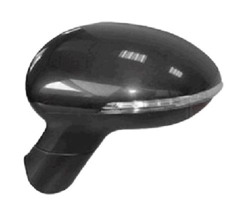 Espejo retrovisor abatible eléctricamente izquierdo negro brillante térmico con intermitente Kia Rio 3 fase 1 2011-2015