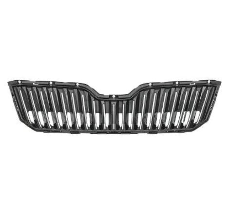 Rejilla de calandra delantero negra y cromada Skoda Superb 3V fase 1 2015-2019