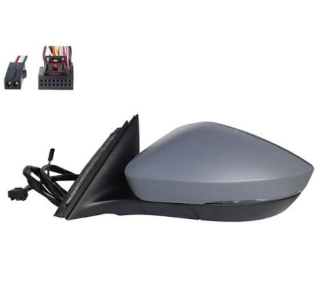Retrovisor plegable eléctricamente izquierdo imprimado térmico cortesía side Skoda Superb 3V 2015-2024