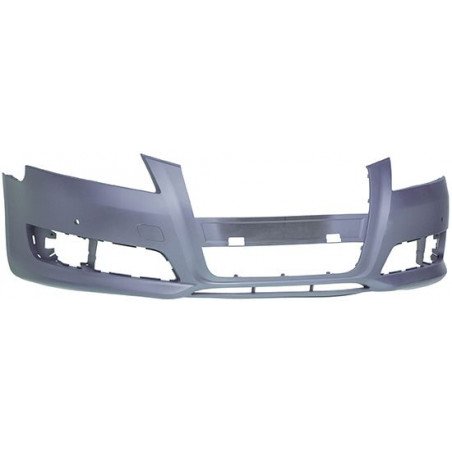 Parachoques delantero imprimado con huecos para sensores de radar Audi A3 y A3 Sportback 8P fase 3 2008-2012