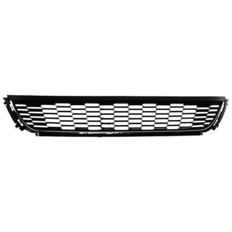 Rejilla de parachoques delantero central negra y cromada Volkswagen Polo 5 2009-2014