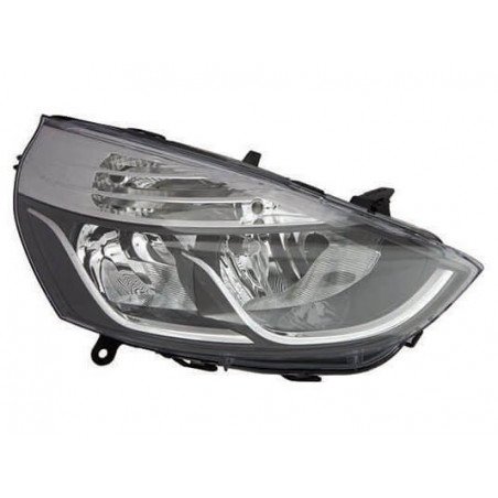 Faro delantero derecho H1/H7 negro moldura cromada Renault Clio 4 fase 1 2012-2016
