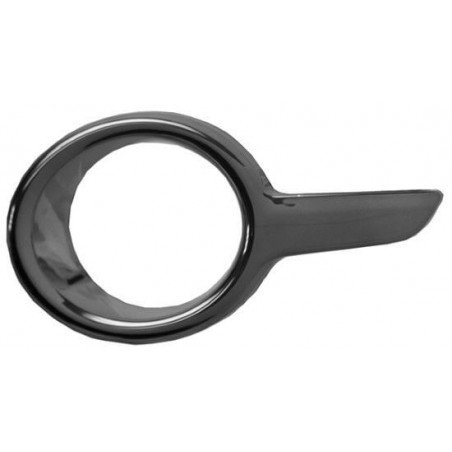 Marco faro antiniebla delantero izquierdo cromado y negro Peugeot 208 2012-2015